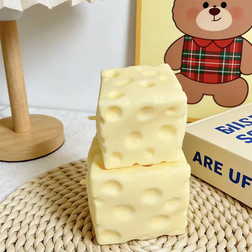 Giant Cheese Squishy | Gel-Filled Slow Rise Stress Relief Toy