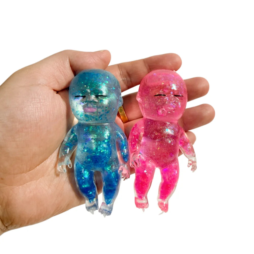 Stress Relief Toy Squishy Baby Shape Squeeze Toy Anti-stress Toy Fidget Desk Toy For Friend Christmas Gift