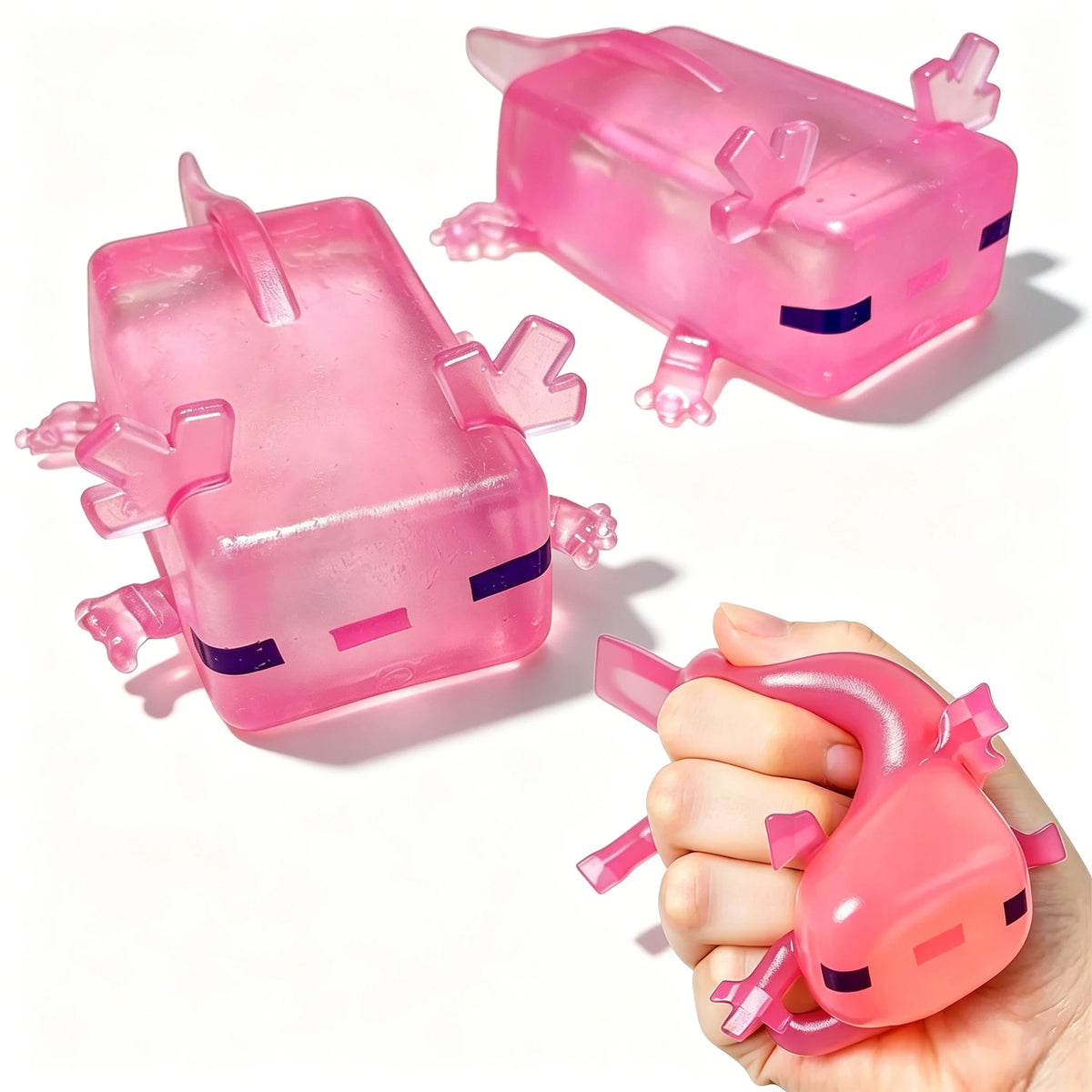 Axolotl Cube Squishy Toy