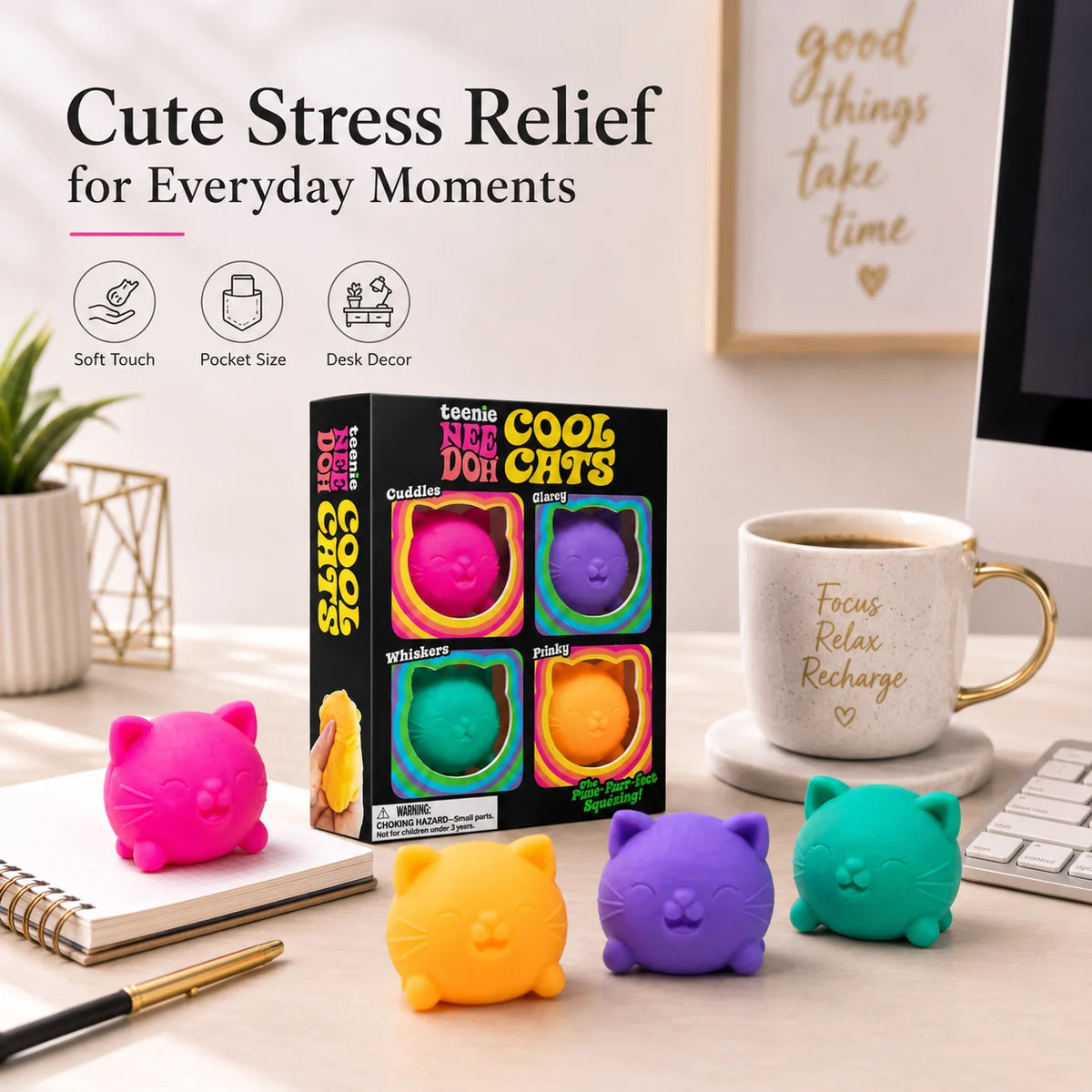 NeeDoh Cat Stress Relief Squishy Toy