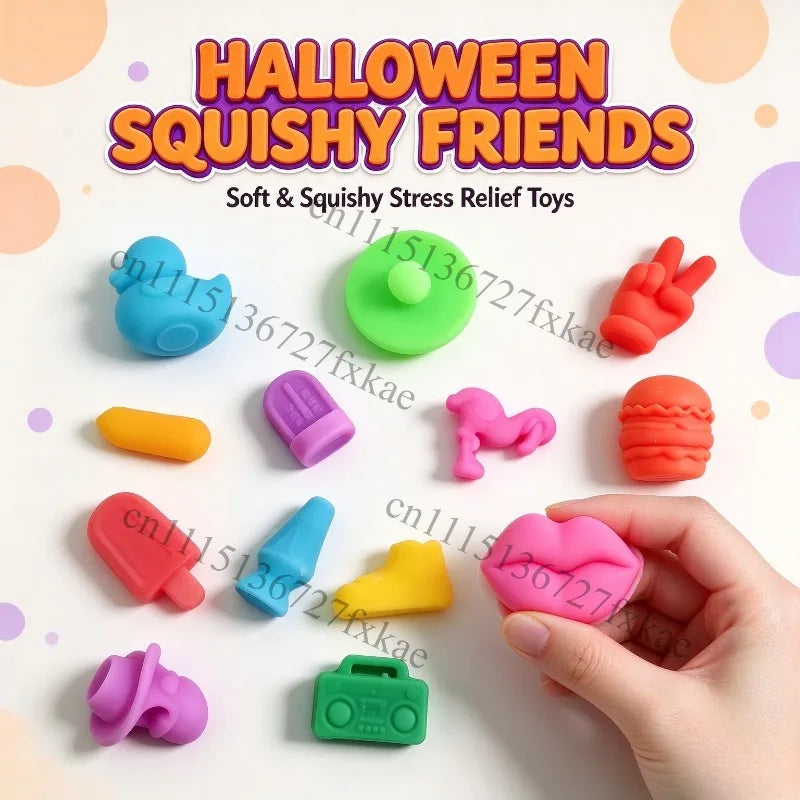 NeeDoh Squishy Toys 13 Days Countdown Calendar Advent Box Stress Relief Fidget Toys Sensory Blind Box Party Favors Gift