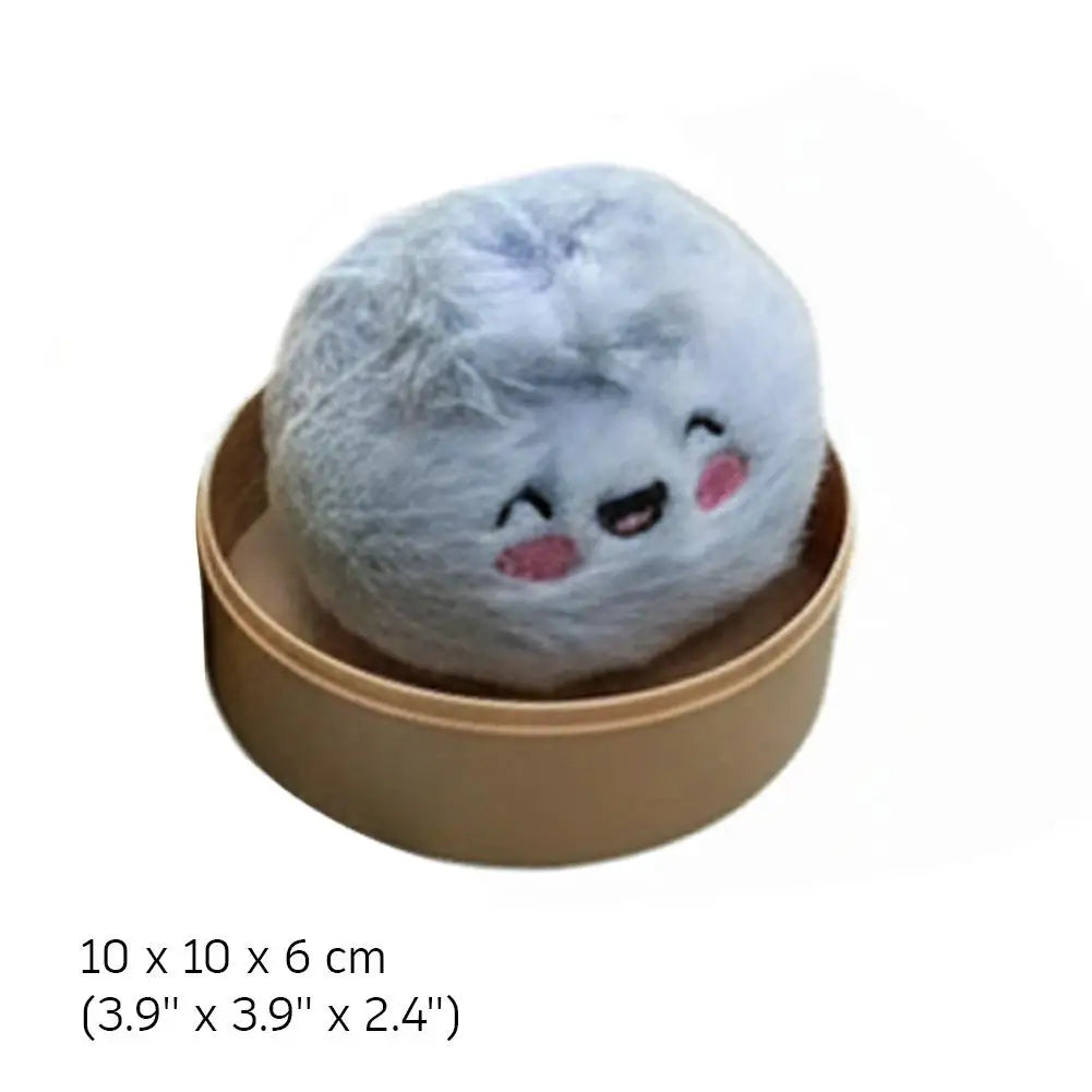 1/12pcs Cute Stuffed Buns Plush Toys Decompression Kneading Music Keychains Toys Blind Boxes Ornaments Gifts Random Color