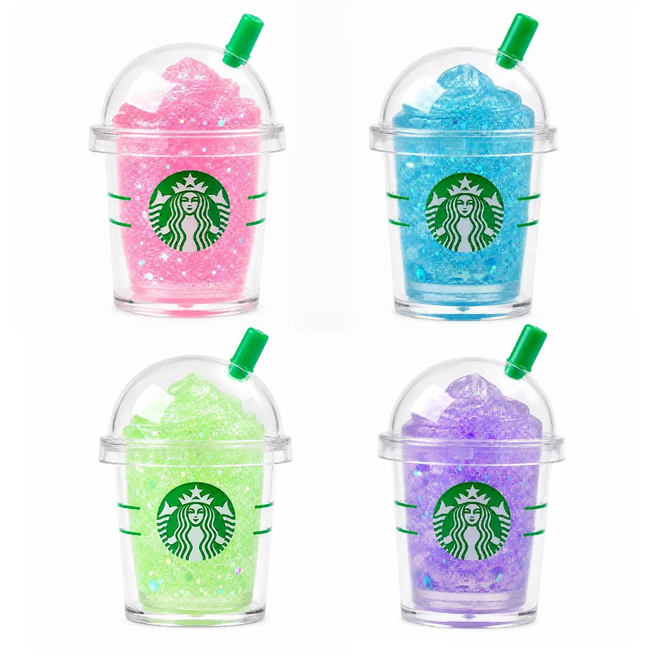 Cute Iced Coffee Cup Squishy Fidget Toy Colorful Squeeze Need Doh Stress Relief Toys Portable Mini Drink Cup Decompression Toy