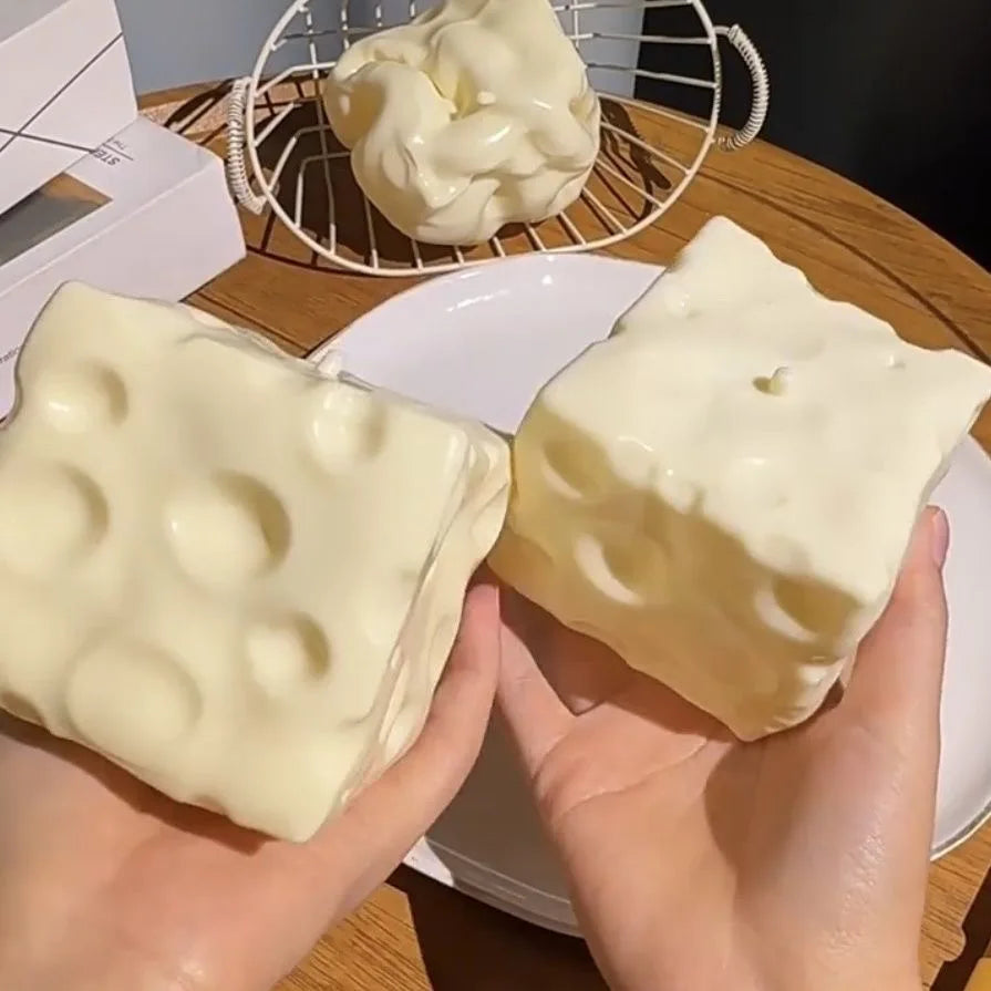 Giant Cheese Squishy | Gel-Filled Slow Rise Stress Relief Toy