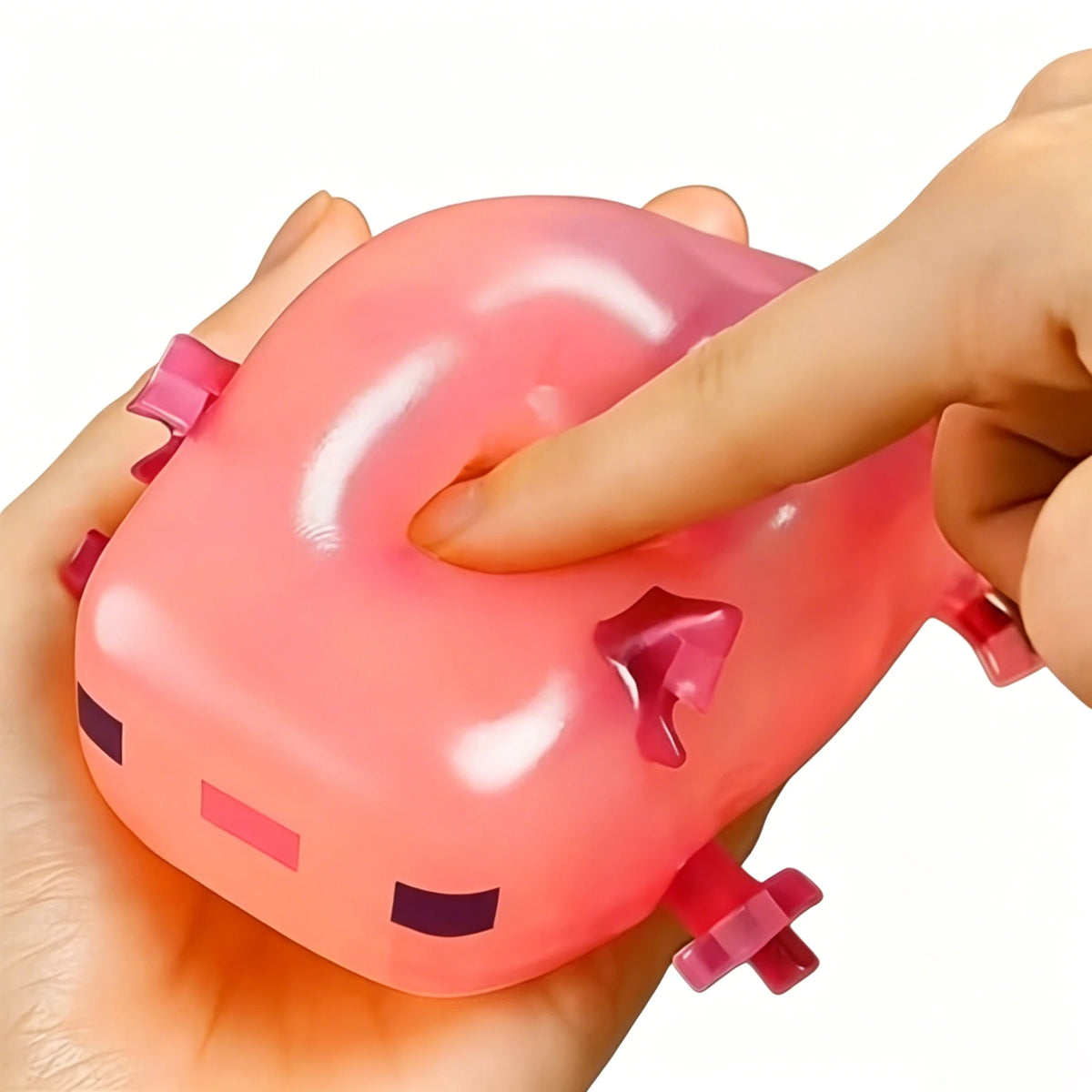 Axolotl Cube Squishy Toy