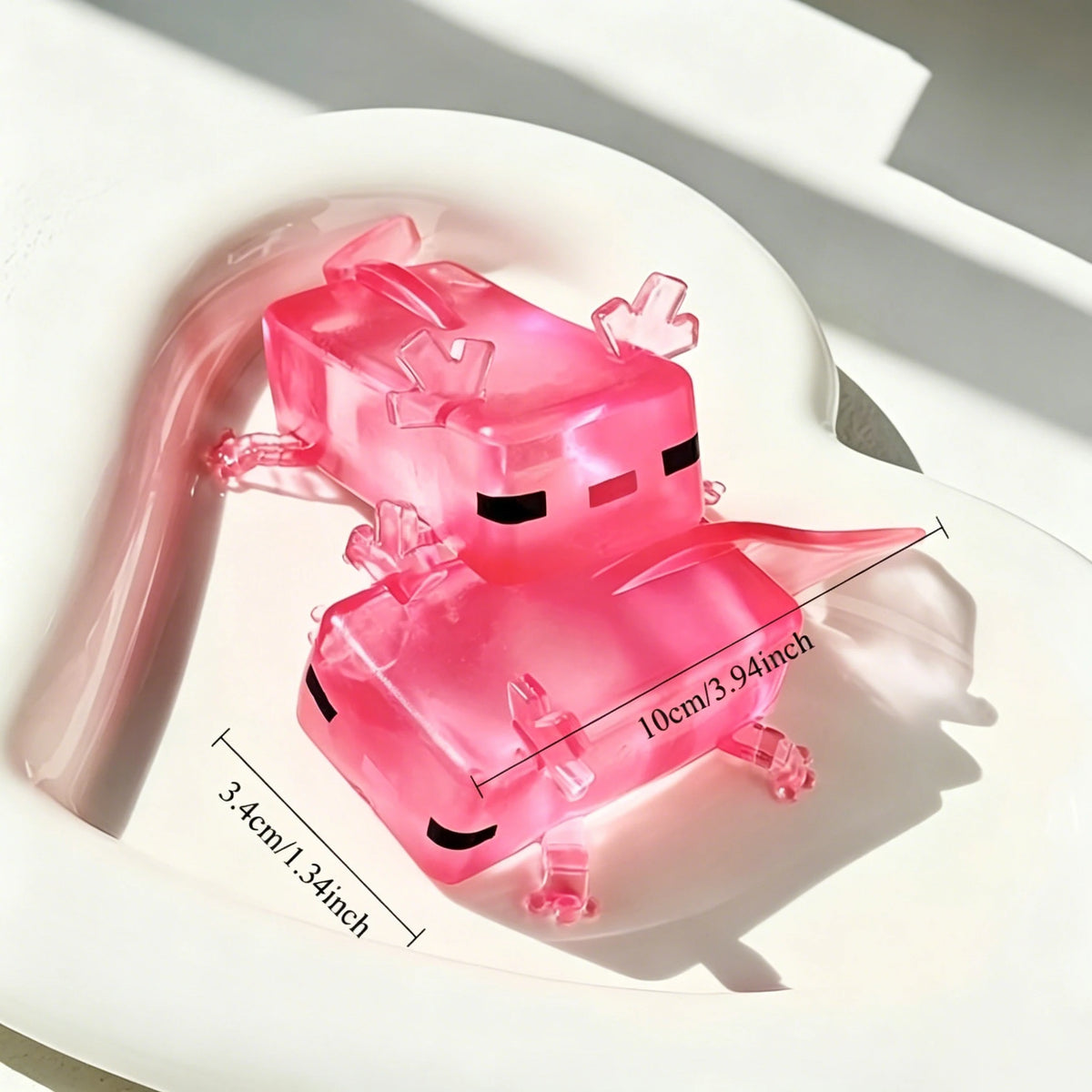 Axolotl Cube Squishy Toy