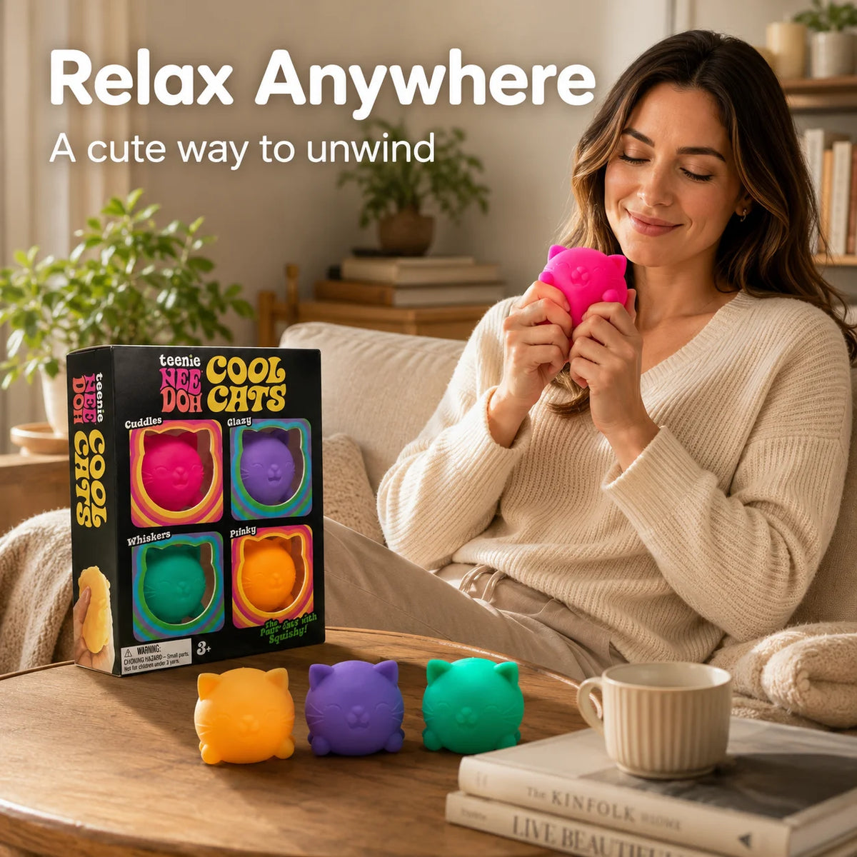 NeeDoh Cat Stress Relief Squishy Toy