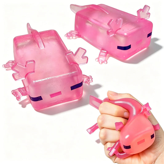 Axolotl Cube Squishy Toy