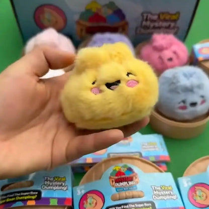 1/12pcs Cute Stuffed Buns Plush Toys Decompression Kneading Music Keychains Toys Blind Boxes Ornaments Gifts Random Color