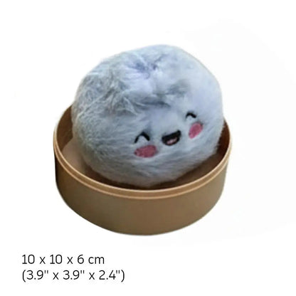 1/12pcs Cute Stuffed Buns Plush Toys Decompression Kneading Music Keychains Toys Blind Boxes Ornaments Gifts Random Color