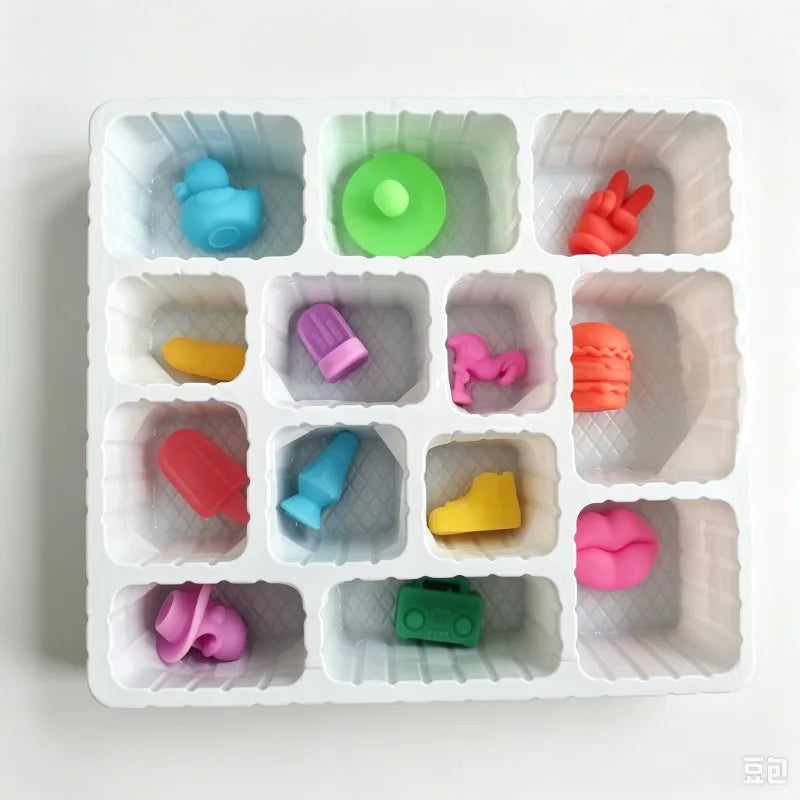NeeDoh Squishy Toys 13 Days Countdown Calendar Advent Box Stress Relief Fidget Toys Sensory Blind Box Party Favors Gift